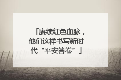 赓续红色血脉，他们这样书写新时代“平安答卷”